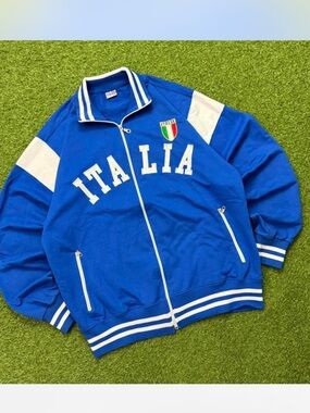 Italia Blue Track Jacket - Unbranded